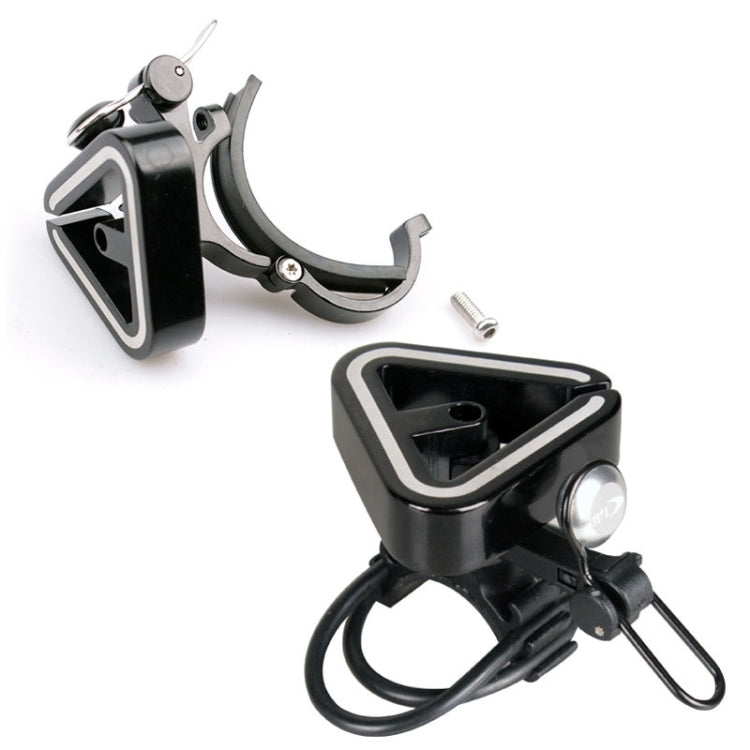 N+1 Campanello per mountain bike Campanello universale in rame triangolare, Clip Ring Black, Clip Ring Silver, Rubber Band Black, Rubber Band Silver