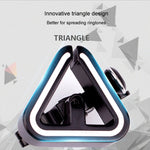 N+1 Campanello per mountain bike Campanello universale in rame triangolare, Clip Ring Black, Clip Ring Silver, Rubber Band Black, Rubber Band Silver