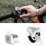 N+1 Campanello per mountain bike Campanello universale in rame triangolare, Clip Ring Black, Clip Ring Silver, Rubber Band Black, Rubber Band Silver