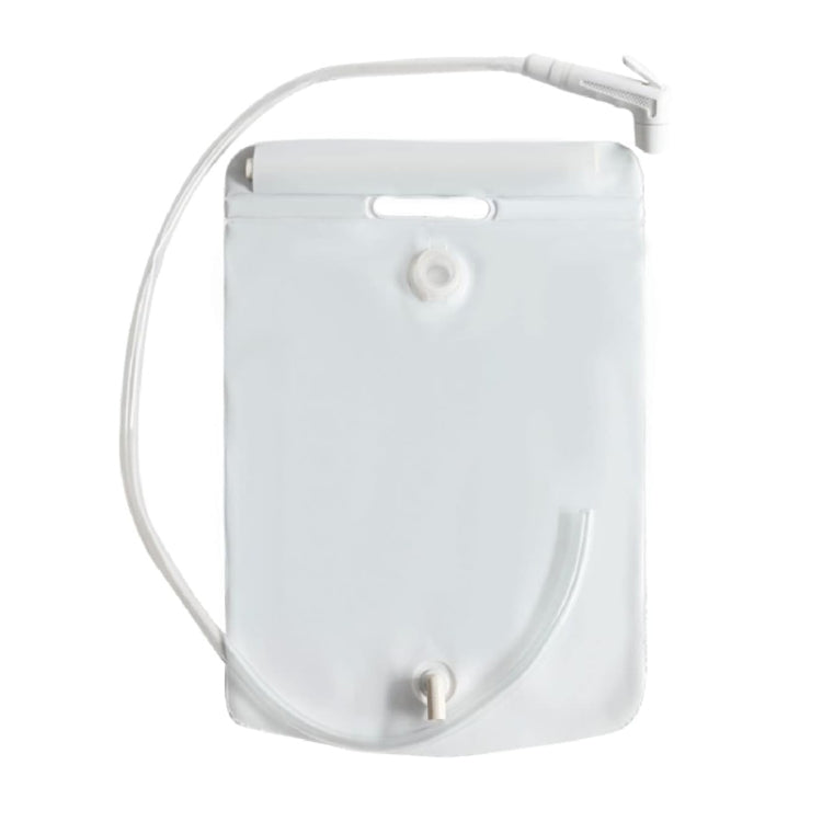 Borsa per acqua da bagno pieghevole in PVC portatile da campeggio all'aperto da 10 litri