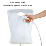 Borsa per acqua da bagno pieghevole in PVC portatile da campeggio all'aperto da 10 litri
