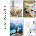 Borsa per acqua da bagno pieghevole in PVC portatile da campeggio all'aperto da 10 litri