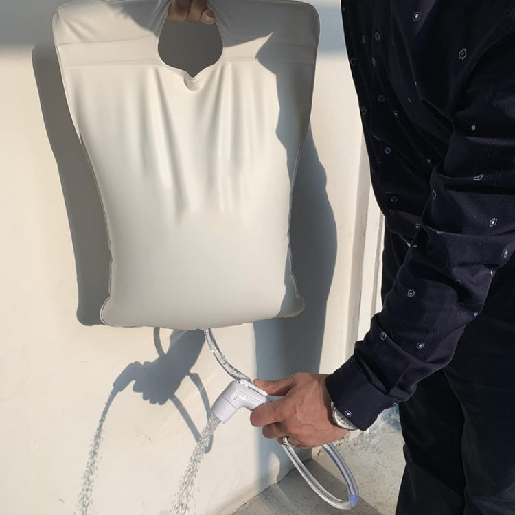 Borsa per acqua da bagno pieghevole in PVC portatile da campeggio all'aperto da 10 litri