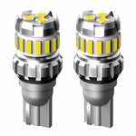 2 pezzi T10 3030 + 4014 18LED Decodificatore a corrente costante Indicatore luminoso Luce di retromarcia, T10 (White)