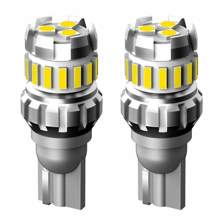 2 pezzi T10 3030 + 4014 18LED Decodificatore a corrente costante Indicatore luminoso Luce di retromarcia, T10 (White)