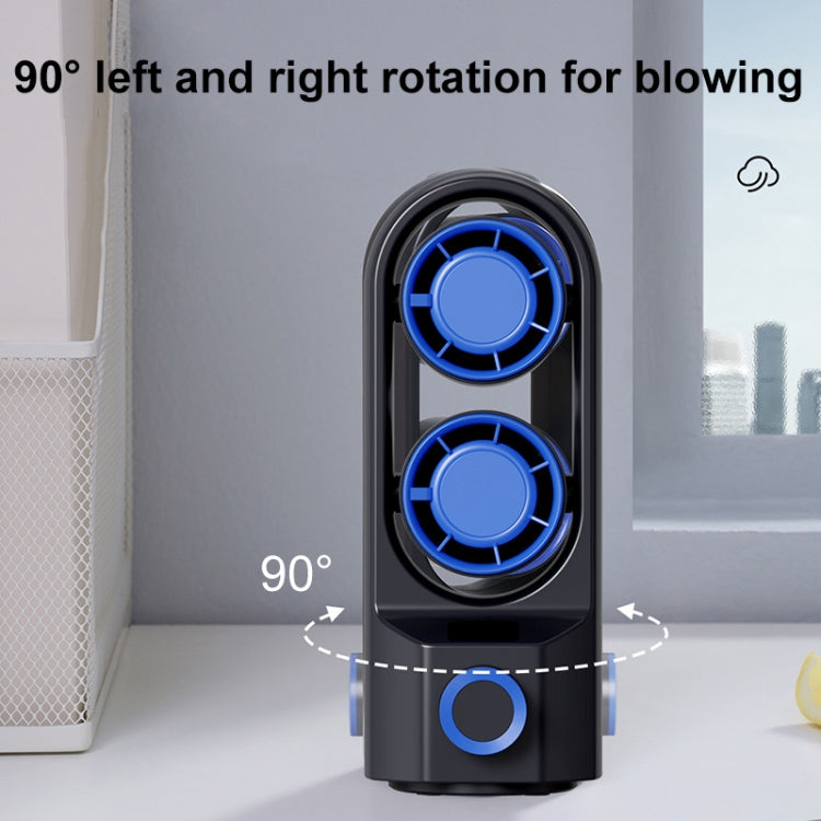 Ventilatore a torre da tavolo con testa vibrante e display