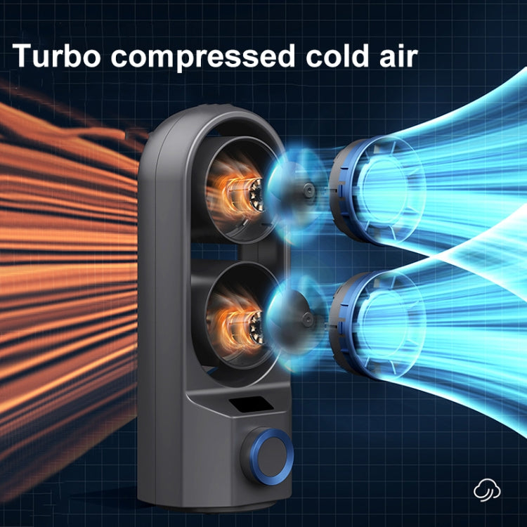 Ventilatore a torre da tavolo con testa vibrante e display