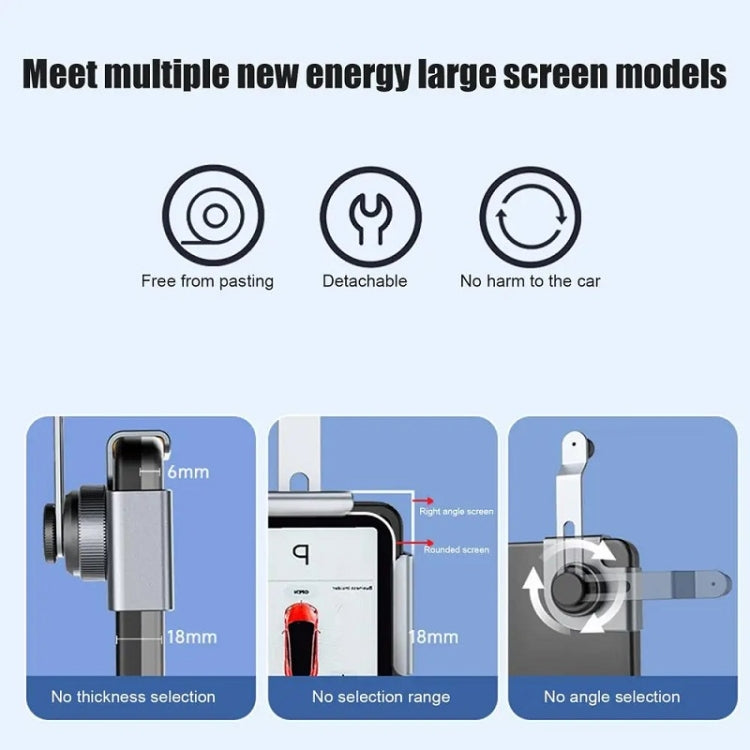 Base per supporto per telefono con schermo per auto per Tesla Model 3 e altri modelli, Base, Base + Magnetic Stand