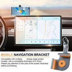 Base per supporto per telefono con schermo per auto per Tesla Model 3 e altri modelli, Base, Base + Magnetic Stand