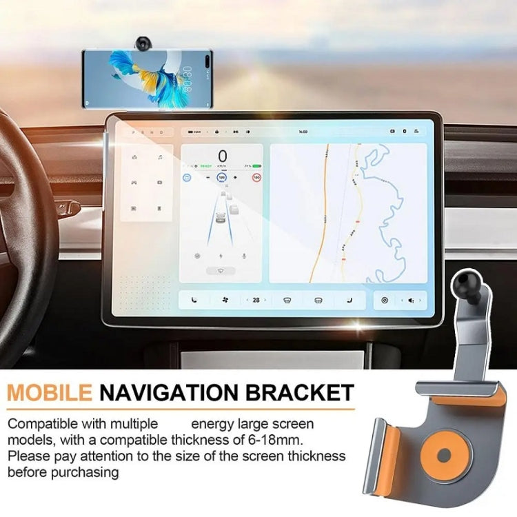 Base per supporto per telefono con schermo per auto per Tesla Model 3 e altri modelli, Base, Base + Magnetic Stand