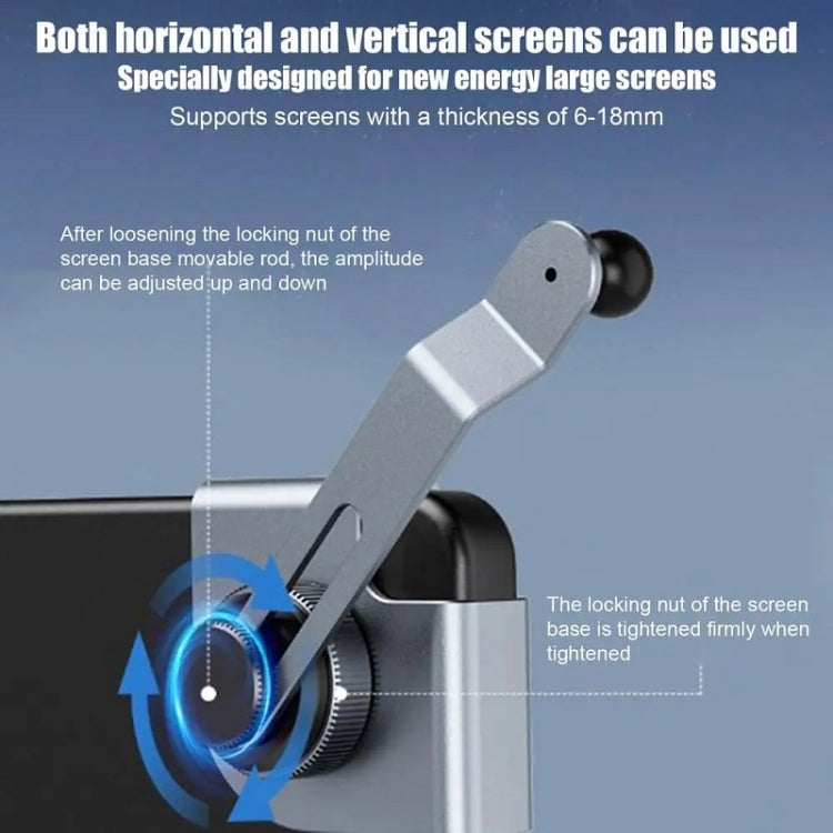 Base per supporto per telefono con schermo per auto per Tesla Model 3 e altri modelli, Base, Base + Magnetic Stand