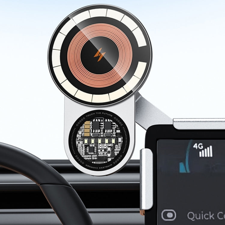 Supporto per telefono cellulare con ricarica wireless per auto per Tesla Model 3 e altri modelli