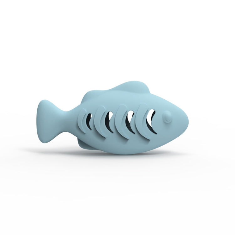 Giocattolo per gatti in silicone a forma di pesce
