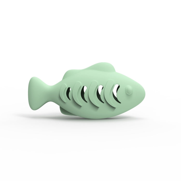 Giocattolo per gatti in silicone a forma di pesce