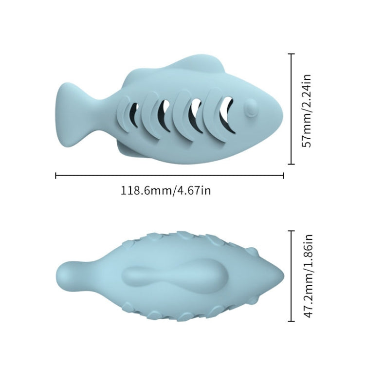 Giocattolo per gatti in silicone a forma di pesce