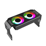 Desktop ARGB Memory Cooler Controllo della temperatura PWM Doppia ventola, per DDR / DDR2 / DDR3 / DDR4 / DDR5
