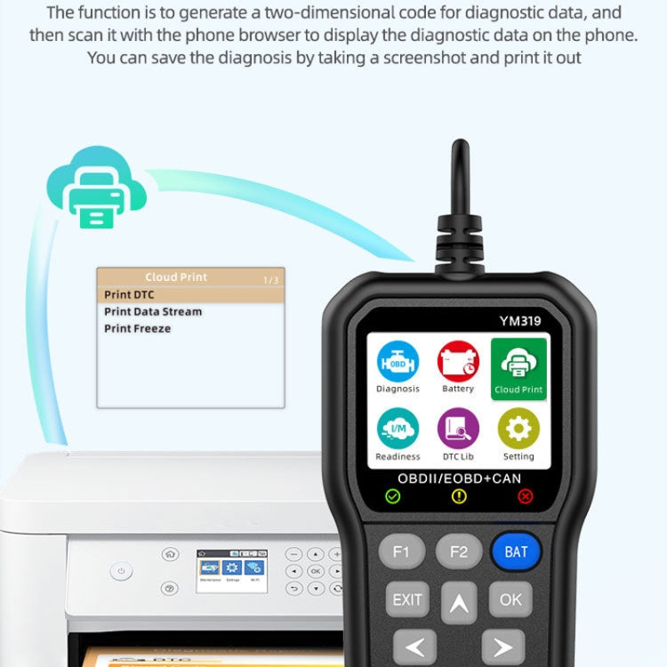 Rilevatore di durata della tensione della batteria del motore dell'automobile OBD, YM319