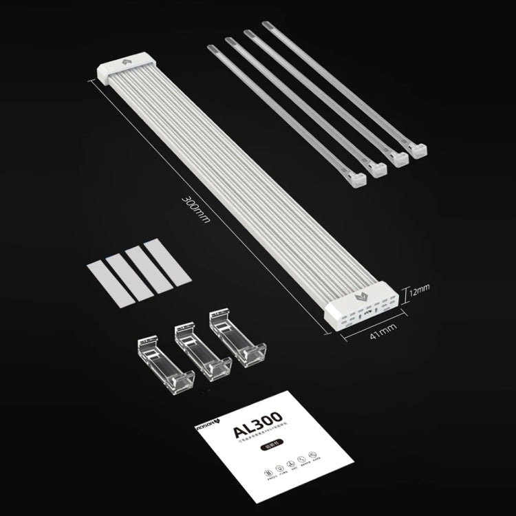 AOSOR AL300 Computer Glow Line ARGB Neon Cavo Scheda madre Telaio Luce Striscia Decorazione lavagna luminosa, AL300