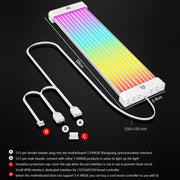 AOSOR Al200 Neon Cable Scheda madre del computer Scheda grafica Glow Board Decorazione della linea di alimentazione, AL200