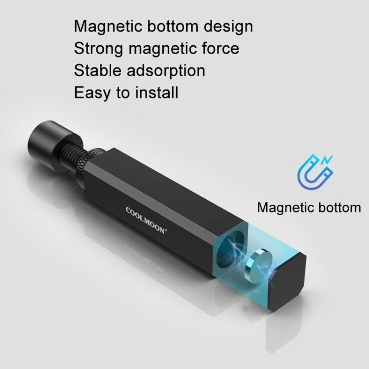 COOLMOON Supporto per scheda grafica Scheda grafica per computer desktop Staffa di supporto verticale superiore Vite Aste di supporto telescopiche, 2.8-5cm (Black), 2.8-5cm (Silver), 5-8cm (Black), 5-8cm (Silver), 7.5-12cm (Black), 7.5-12cm (Silver)