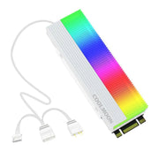 COOLMOON CM-M2A M.2 2280 Dispositivo di raffreddamento per unità a stato solido Dissipatore di calore per disco rigido ARGB da 5 V, CM-M2A