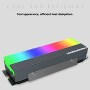 COOLMOON CM-M2A M.2 2280 Dispositivo di raffreddamento per unità a stato solido Dissipatore di calore per disco rigido ARGB da 5 V, CM-M2A