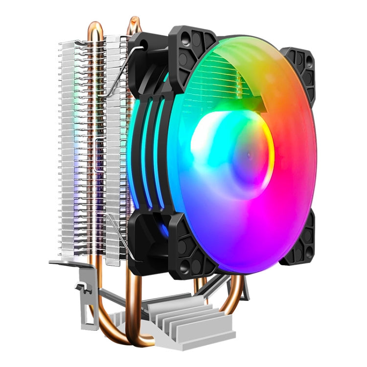 COOLMOON Frost doppio tubo di rame CPU ventola PC desktop illuminato silenzioso AMD dispositivo di raffreddamento raffreddato ad aria, P2 Magic Moon Edition Single Fan, P22 Magic Moon Edition Double Fan, P2 Streamline Edition Single Fan                ...