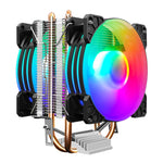 COOLMOON Frost doppio tubo di rame CPU ventola PC desktop illuminato silenzioso AMD dispositivo di raffreddamento raffreddato ad aria, P2 Magic Moon Edition Single Fan, P22 Magic Moon Edition Double Fan, P2 Streamline Edition Single Fan                ...