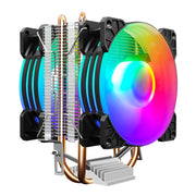 COOLMOON Frost doppio tubo di rame CPU ventola PC desktop illuminato silenzioso AMD dispositivo di raffreddamento raffreddato ad aria, P2 Magic Moon Edition Single Fan, P22 Magic Moon Edition Double Fan, P2 Streamline Edition Single Fan                ...