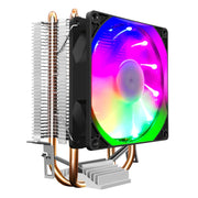 COOLMOON Frost doppio tubo di rame CPU ventola PC desktop illuminato silenzioso AMD dispositivo di raffreddamento raffreddato ad aria, P2 Magic Moon Edition Single Fan, P22 Magic Moon Edition Double Fan, P2 Streamline Edition Single Fan                ...