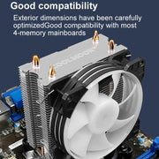 COOLMOON Frost doppio tubo di rame CPU ventola PC desktop illuminato silenzioso AMD dispositivo di raffreddamento raffreddato ad aria, P2 Magic Moon Edition Single Fan, P22 Magic Moon Edition Double Fan, P2 Streamline Edition Single Fan                ...