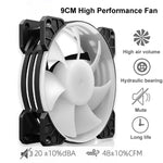 COOLMOON Frost doppio tubo di rame CPU ventola PC desktop illuminato silenzioso AMD dispositivo di raffreddamento raffreddato ad aria, P2 Magic Moon Edition Single Fan, P22 Magic Moon Edition Double Fan, P2 Streamline Edition Single Fan                ...