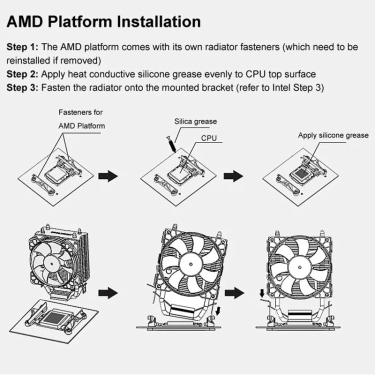 COOLMOON Frost doppio tubo di rame CPU ventola PC desktop illuminato silenzioso AMD dispositivo di raffreddamento raffreddato ad aria, P2 Magic Moon Edition Single Fan, P22 Magic Moon Edition Double Fan, P2 Streamline Edition Single Fan                ...