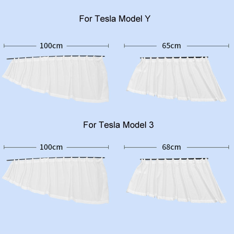 Tenda per protezione solare per la privacy del finestrino laterale dell'auto, For Tesla Model Y 4pcs White, For Tesla Model Y 4pcs Black, For Tesla Model 3 4pcs White, For Tesla Model 3 4pcs Black