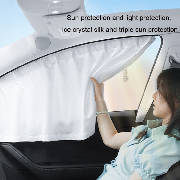 Tenda per protezione solare per la privacy del finestrino laterale dell'auto, For Tesla Model Y 4pcs White, For Tesla Model Y 4pcs Black, For Tesla Model 3 4pcs White, For Tesla Model 3 4pcs Black