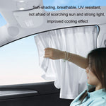 Tenda per protezione solare per la privacy del finestrino laterale dell'auto, For Tesla Model Y 4pcs White, For Tesla Model Y 4pcs Black, For Tesla Model 3 4pcs White, For Tesla Model 3 4pcs Black