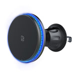 Supporto magnetico per cellulare con ricarica wireless per auto con luce ambientale, Blue Light, Colorful Light