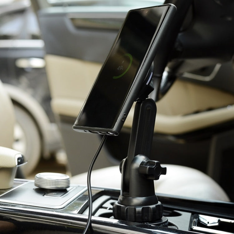 Supporto per tazza d'acqua per auto Staffa di ricarica wireless MagSafe, Black