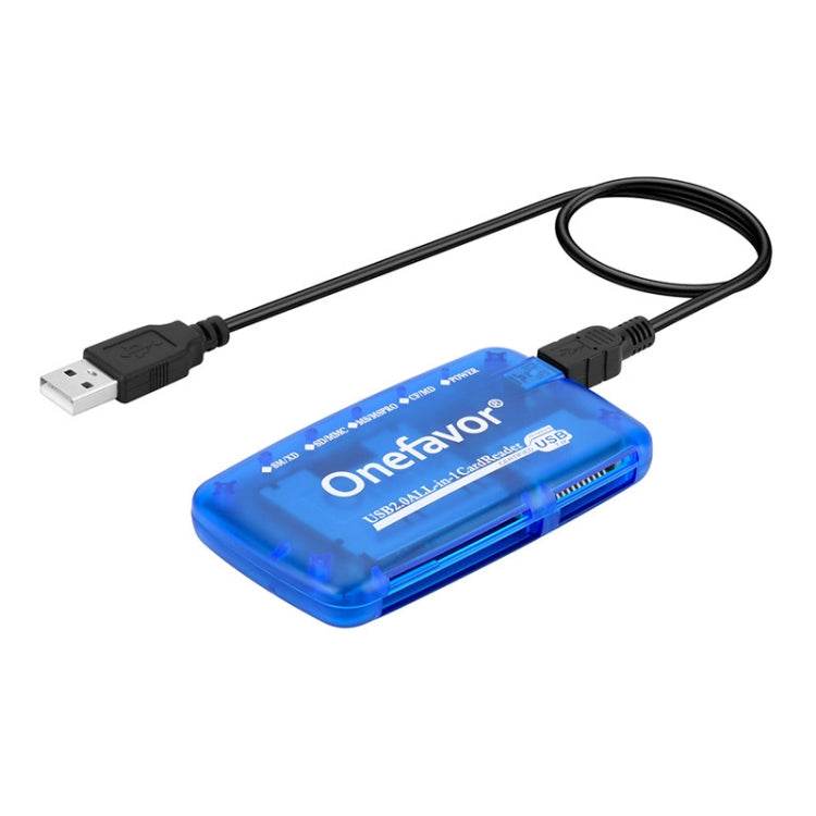 Il lettore di schede All-In-One Onefavor supporta la scheda SM/XD/SD/MMC/MS/CF, All-In-One, Card Reader+Type-C Adaptor, Card Reader+8 Pin Adaptor