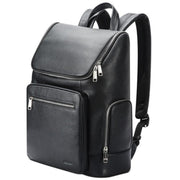 Bopai 61-122431 Zaino per laptop impermeabile da lavoro in pelle bovina di grande capacità a primo strato, 61-122431