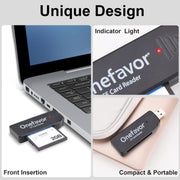 Lettore di schede CF di lettura e scrittura ad alta velocità USB 2.0 Onefavor, CF Card Reader