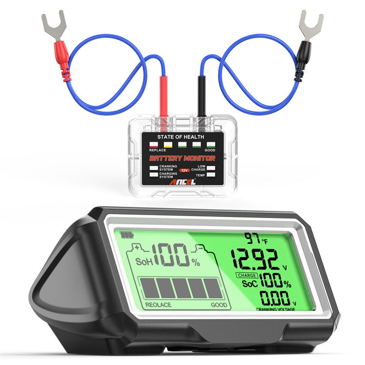 ANCEL 12V LED Tester per batteria per auto SOH/SOC Strumento di analisi della batteria ricaricabile, BM200 PRO