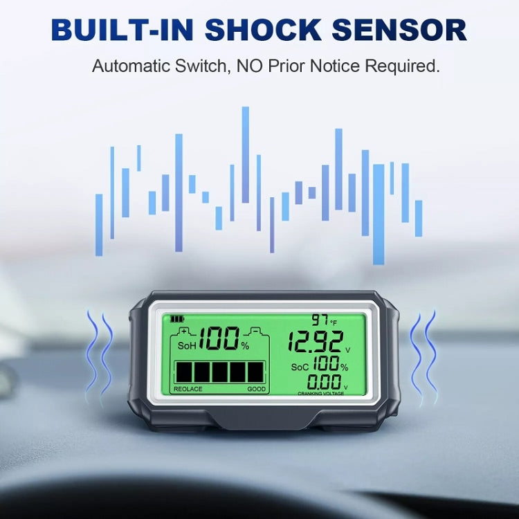 ANCEL 12V LED Tester per batteria per auto SOH/SOC Strumento di analisi della batteria ricaricabile, BM200 PRO