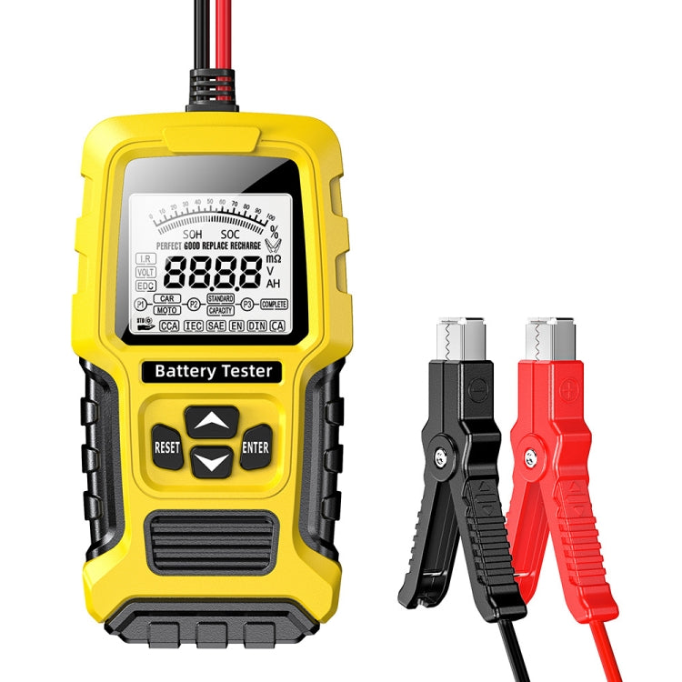 Analizzatore rapido della resistenza interna della batteria al piombo-acido per autoveicoli FOXSUR 12V/24V, Yellow
