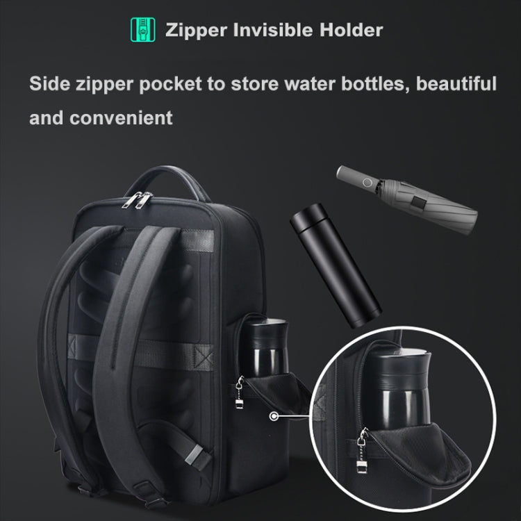 Zaino business in pelle bovina con porta USB e Type-C