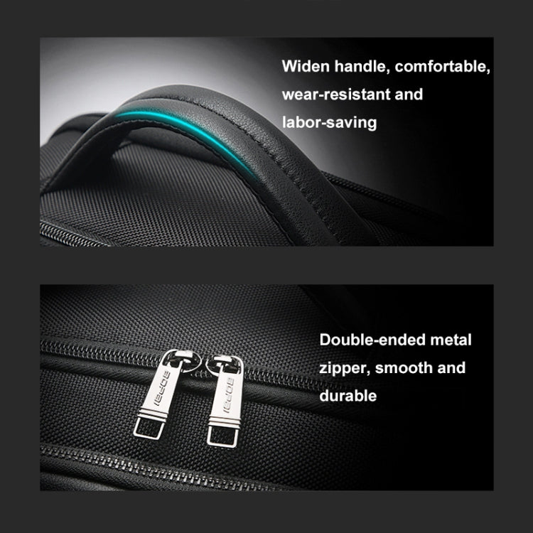 Zaino business in pelle bovina con porta USB e Type-C