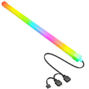 Luce ambientale decorativa interna per custodia per computer desktop con barra luminosa ARGB panoramica, F300 Square