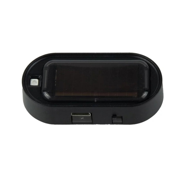 Spia LED antifurto analogico solare per auto, Black Shell Red Light, Black Shell Blue Light