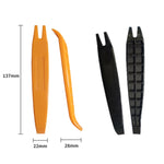 Strumento di assemblaggio per smontaggio audio per auto con filo nascosto per registratore di guida da 10 pezzi, Orange, Black
