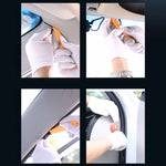 Strumento di assemblaggio per smontaggio audio per auto con filo nascosto per registratore di guida da 10 pezzi, Orange, Black